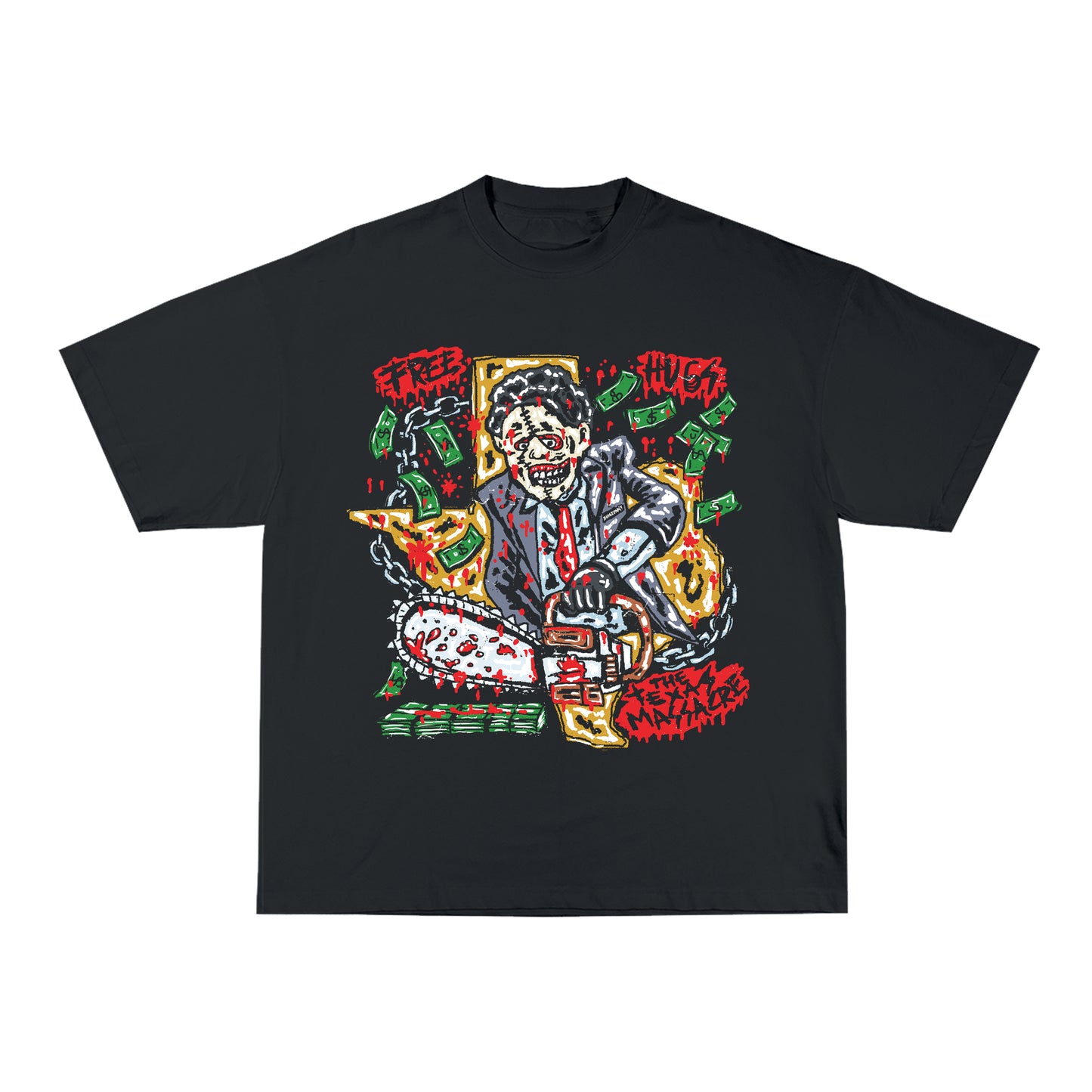 FREE HUGS TEE - BLACK