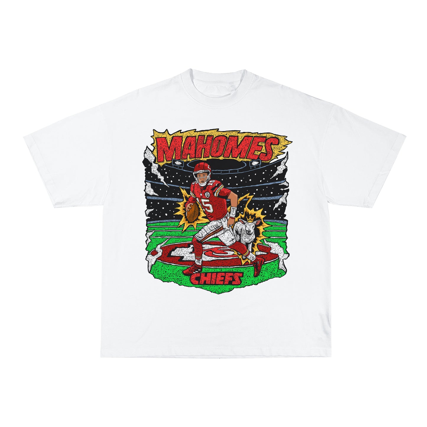 Mahomes Goat Tee - White