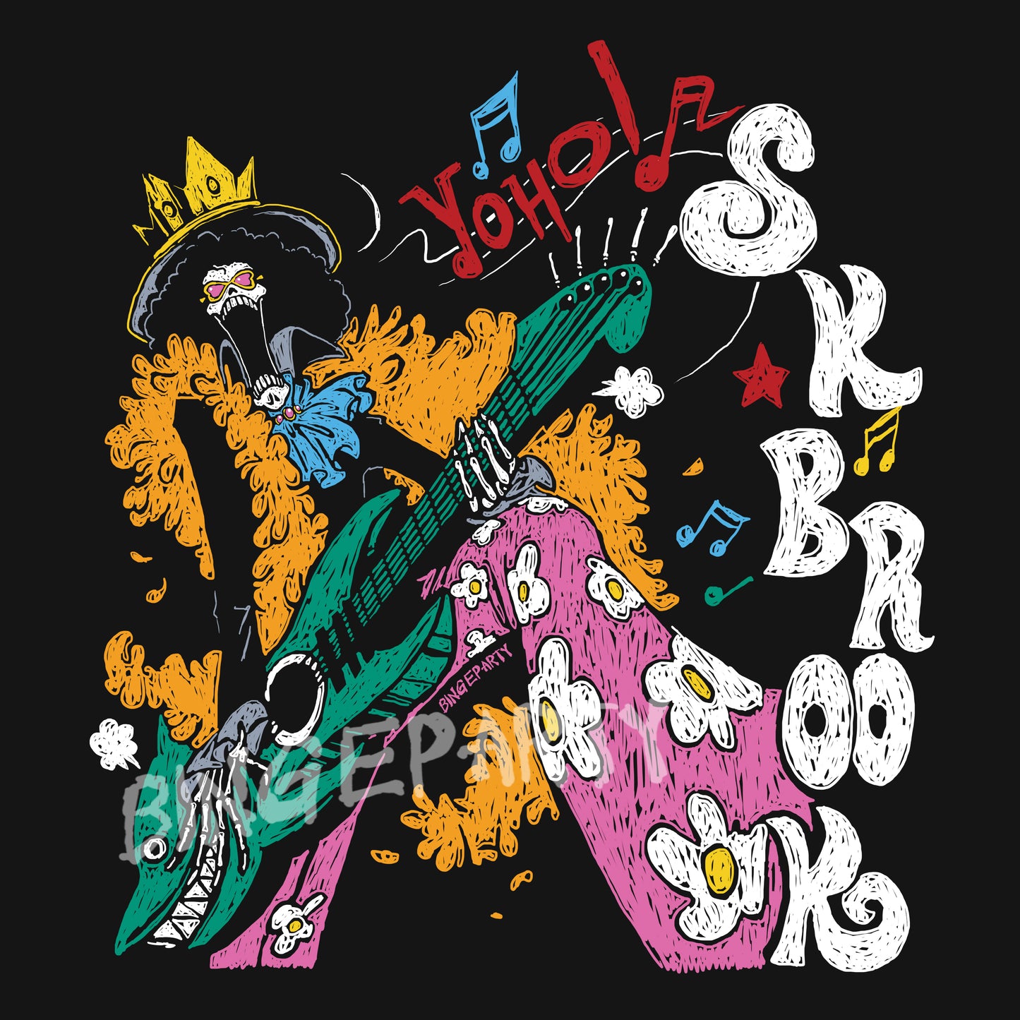 SK Guitar Tee - Black