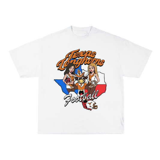 UT Longhorns FB Tee - White