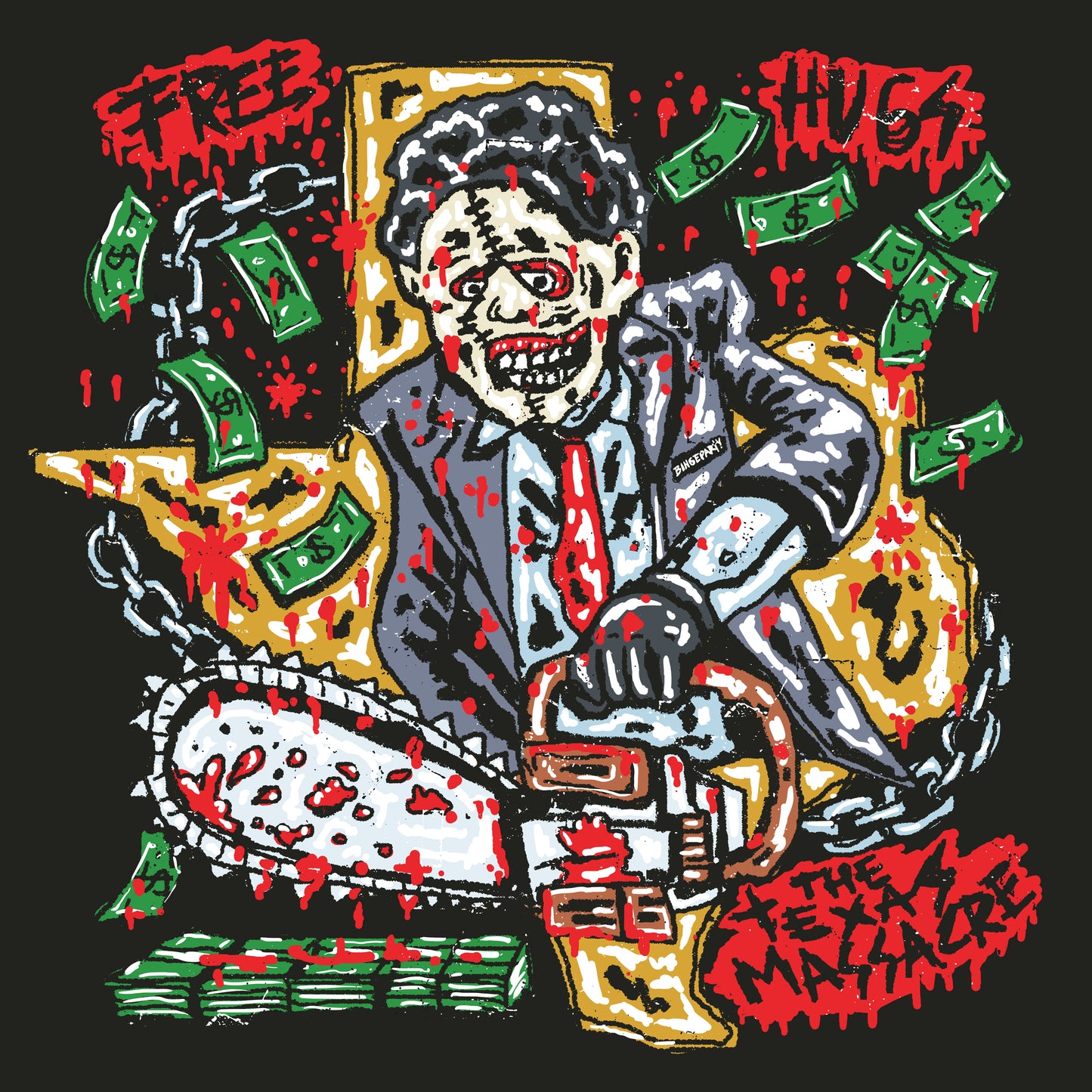 FREE HUGS TEE - BLACK