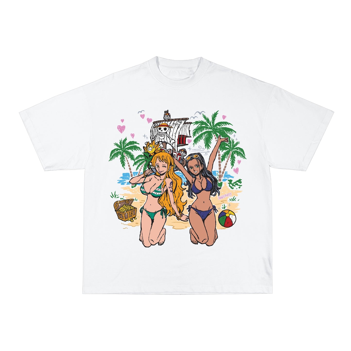 Beaches Tee - White