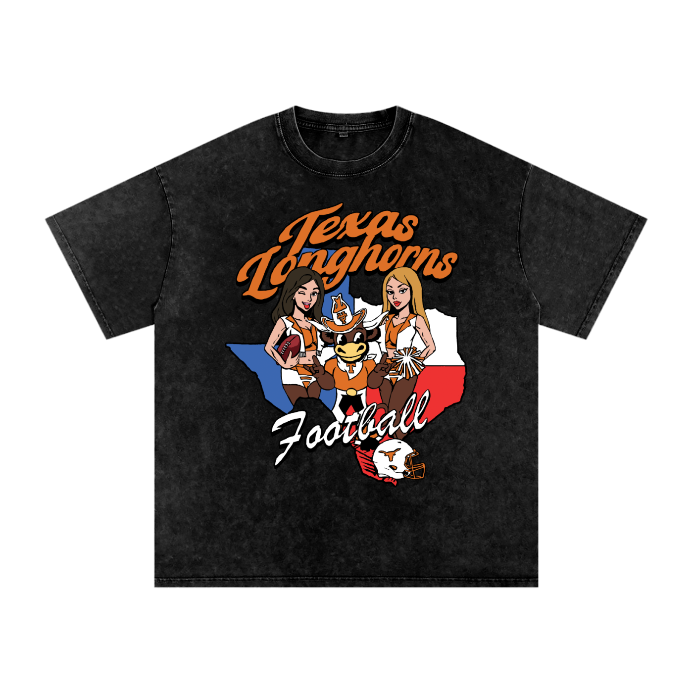 Longhorn FB - Acid Tee