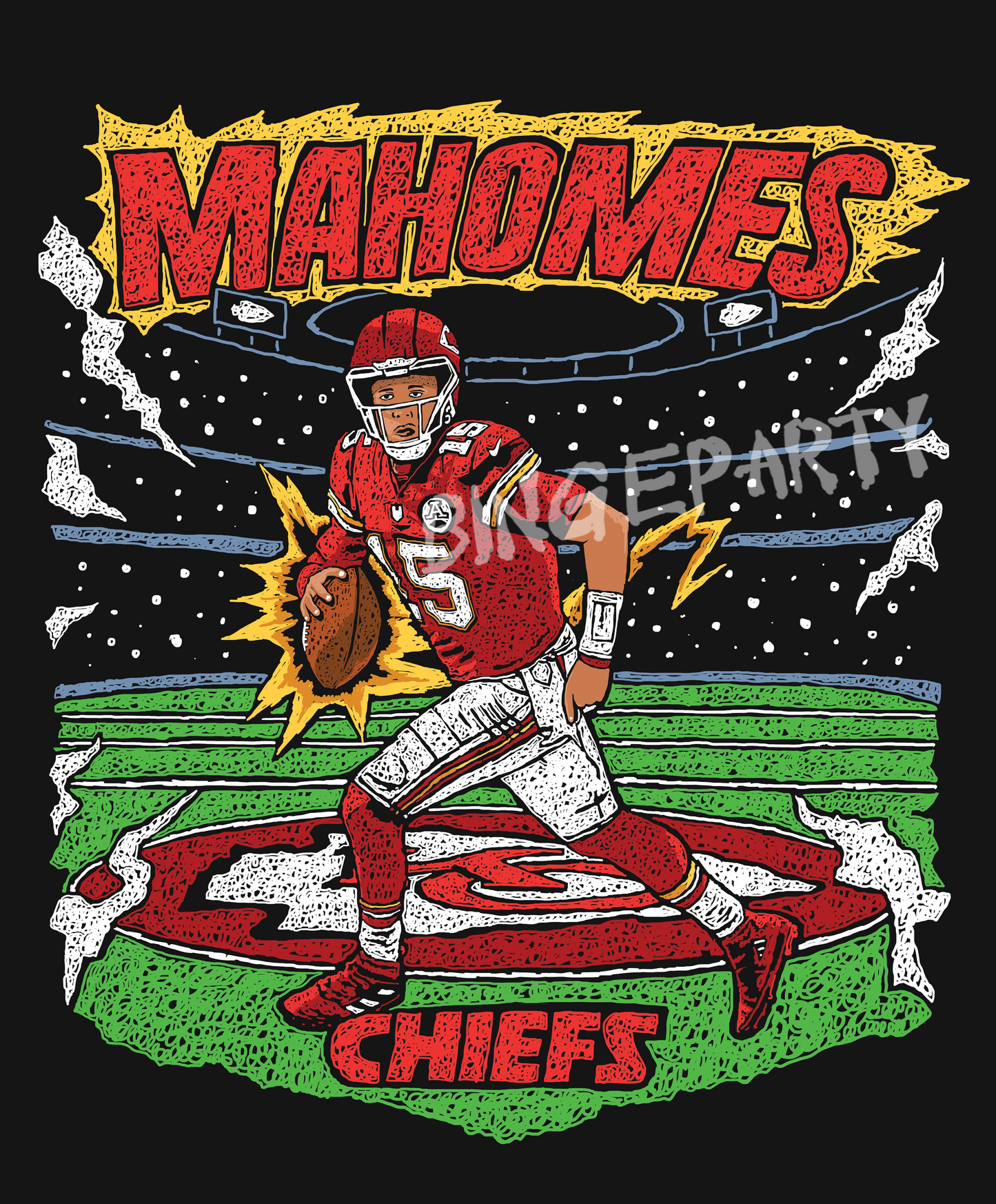 Mahomes Goat - Acid Tee
