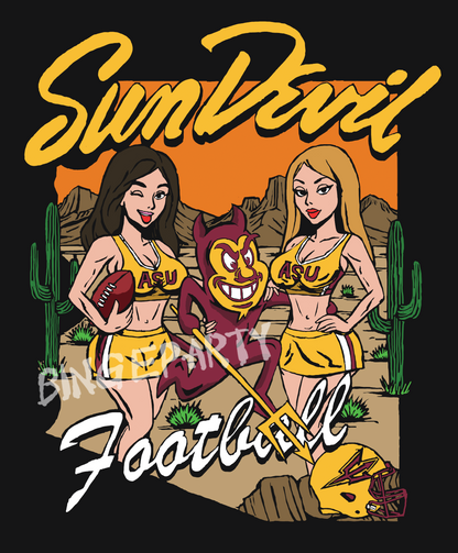 ASU Sundevil FB - Acid Tee