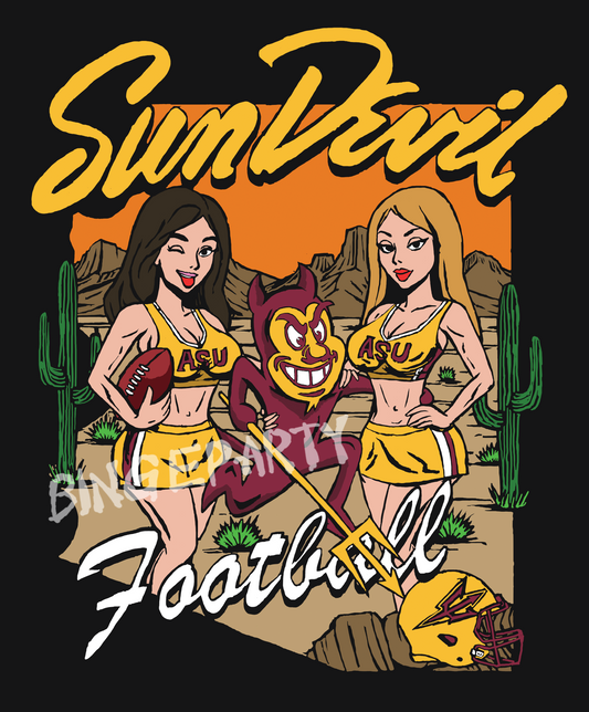 ASU Sundevil FB - Acid Tee