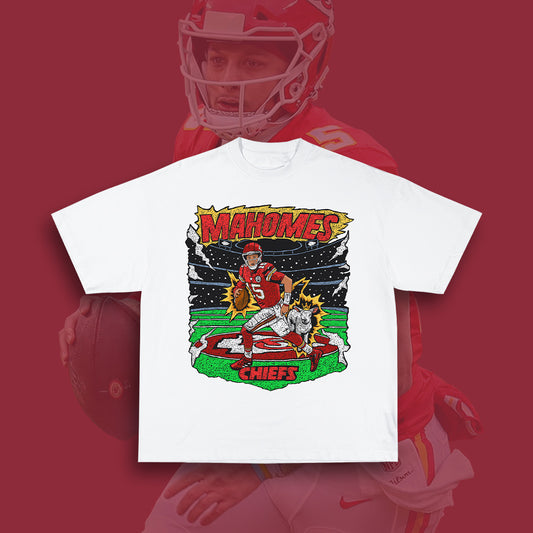 Mahomes Goat Tee - White
