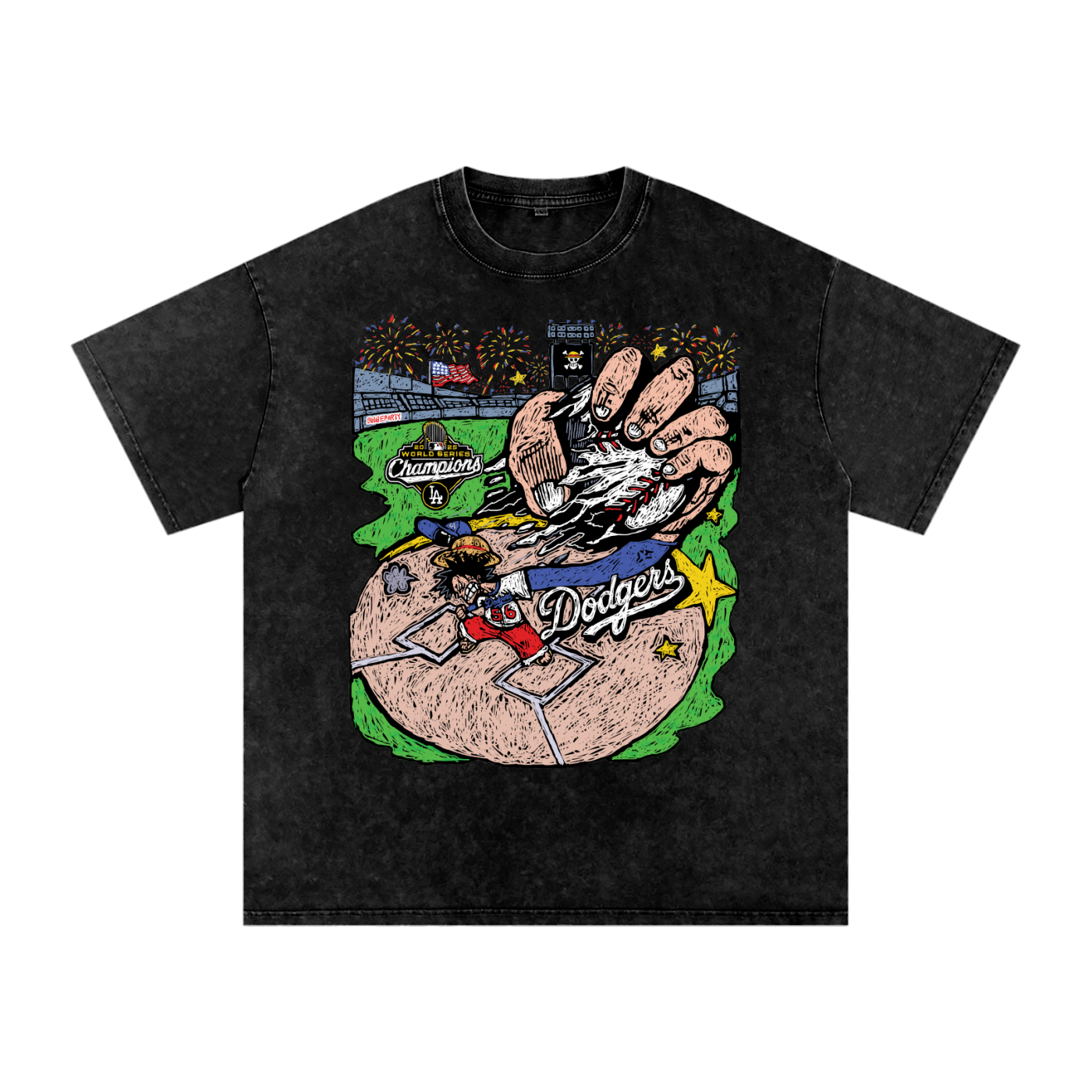 LA Dodgers WS Champs - Acid Tee