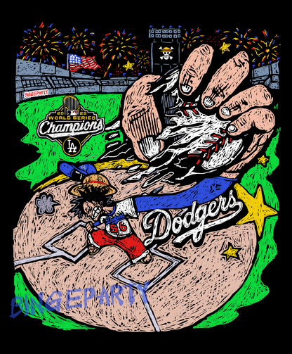 LA Dodgers WS Champs - Acid Tee